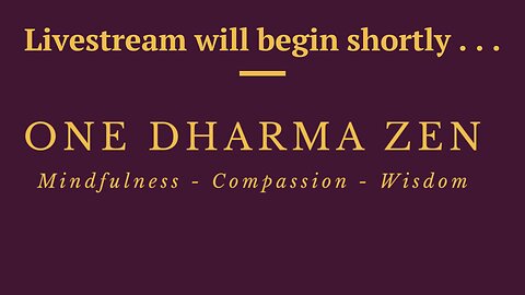 ODZ Sunday Morning Zen Practice