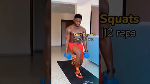 Dumbbell leg workout for beginners at home 💪🏿