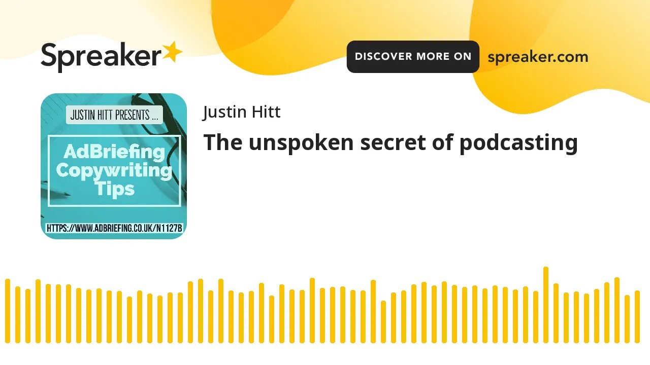 The unspoken secret of podcasting