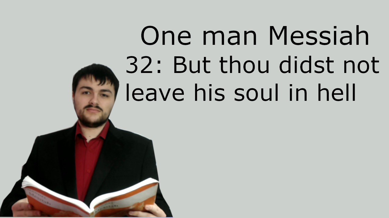 One man Messiah - But thou didst not leave his soul in hell - Handel