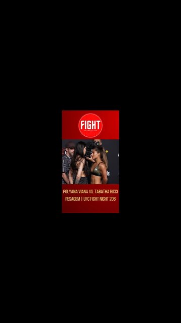 Polyana Viana vs. tabatha Ricci pesagem | UFC Fight Night 206 #short