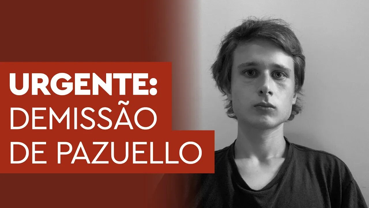 URGENTE: PAZUELLO PEDE DEMISSÃO, DIZ O GLOBO