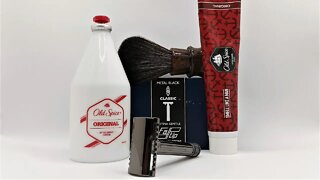 Fatip Testina Gentile Razor ( closed comb ) first try, Old Spice cream and splash.