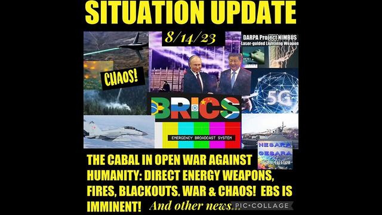 SITUATION UPDATE: CABAL IN OPEN WAR AGAINST HUMANITY! EBS IS IMMINENT! DEW'S ARE REAL! ...