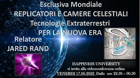 REPLICATORI E CAMERE CELESTIALI PER LA NUOVA ERA con JARED RAND