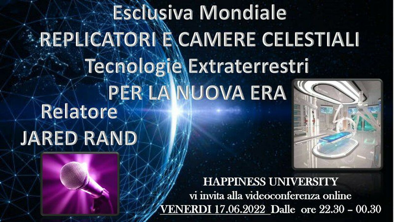 REPLICATORI E CAMERE CELESTIALI PER LA NUOVA ERA con JARED RAND