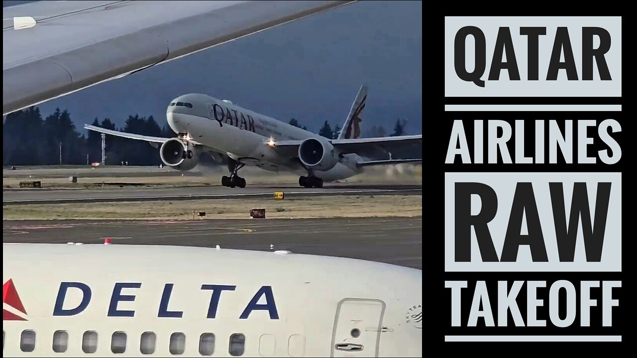 Qatari QTR61B Raw Takeoff Comes To Your Feed ✈️🌀