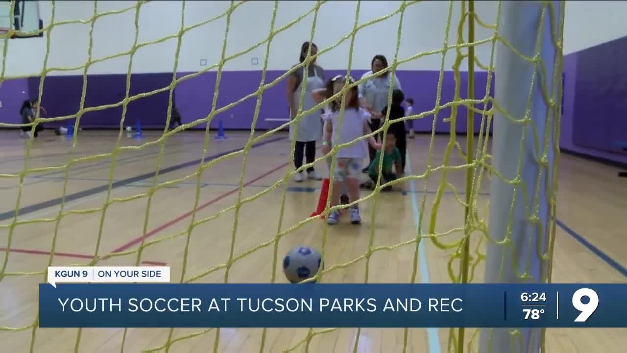 Pre-K soccer at Tucson Parks and Rec