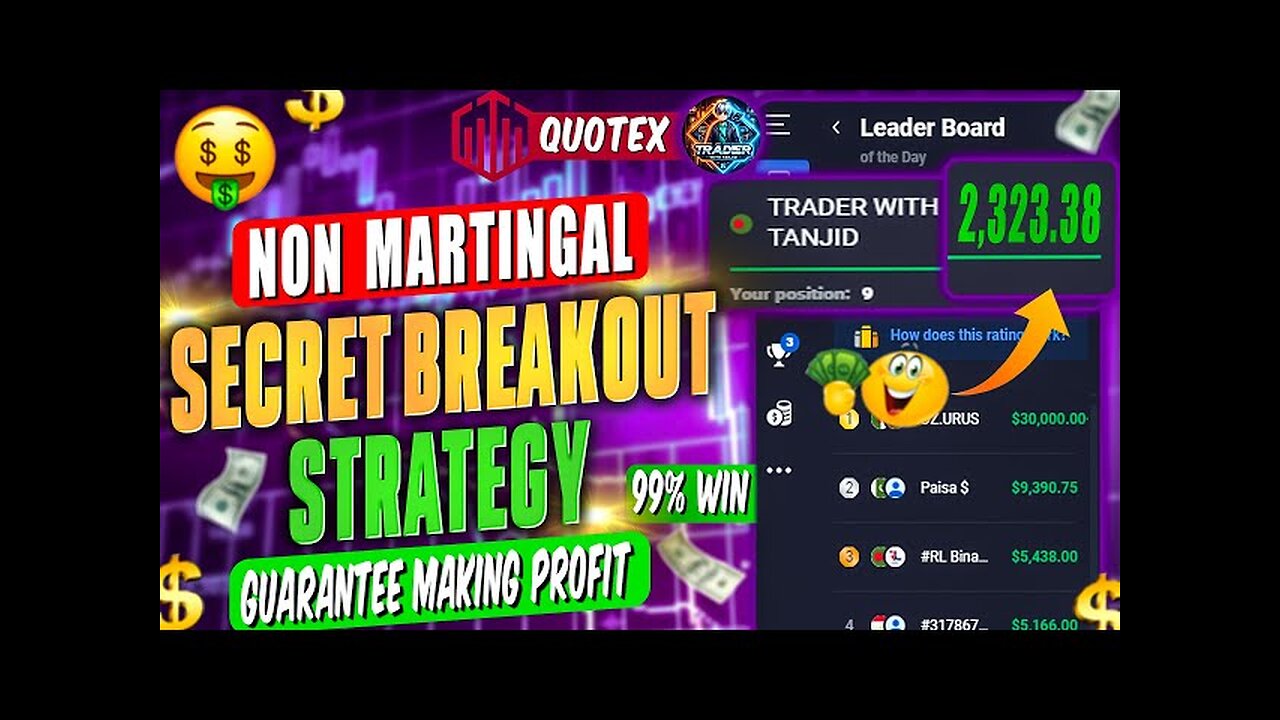 Quotex Secret Breakout Strategy🔥| Win Every Trade🔥 | 100% Sureshot Winning Bug Trick 2024