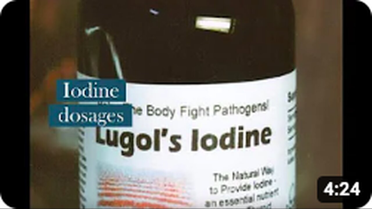 Iodine dosages