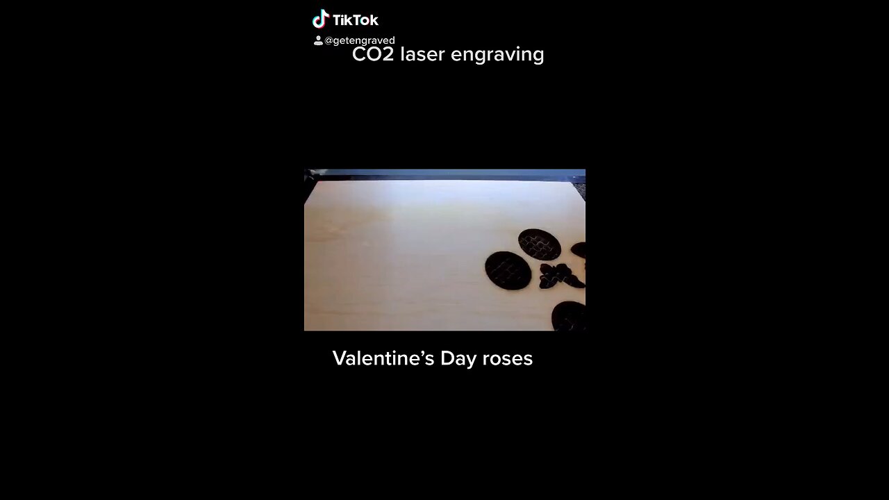 Co2 laser engraving / laser cutting valentine’s Day roses