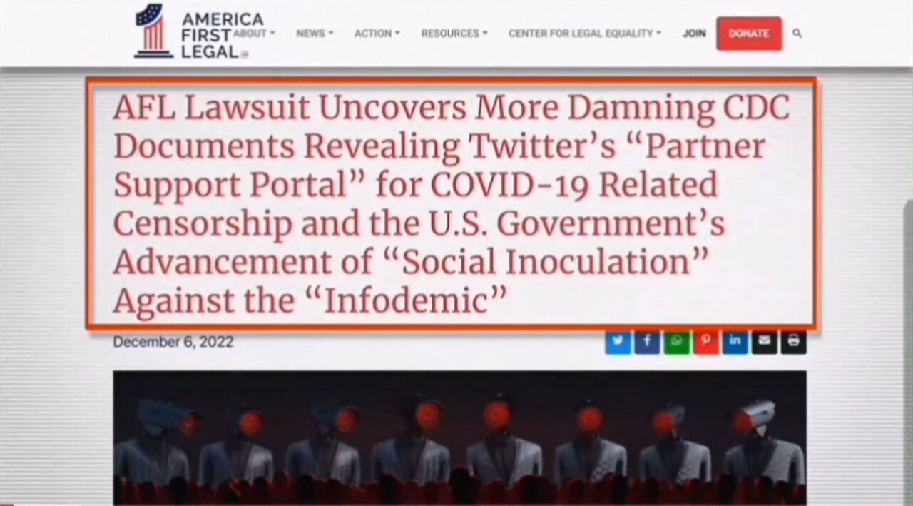 Big Tech And The Government Colluded to Suppress The Truth And Amplify Their Big Lie