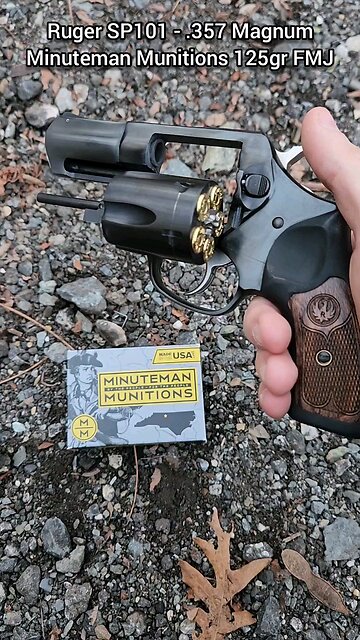Ruger SP101 - .357 Magnum Chronograph (Minuteman Munitions 125gr FMJ)