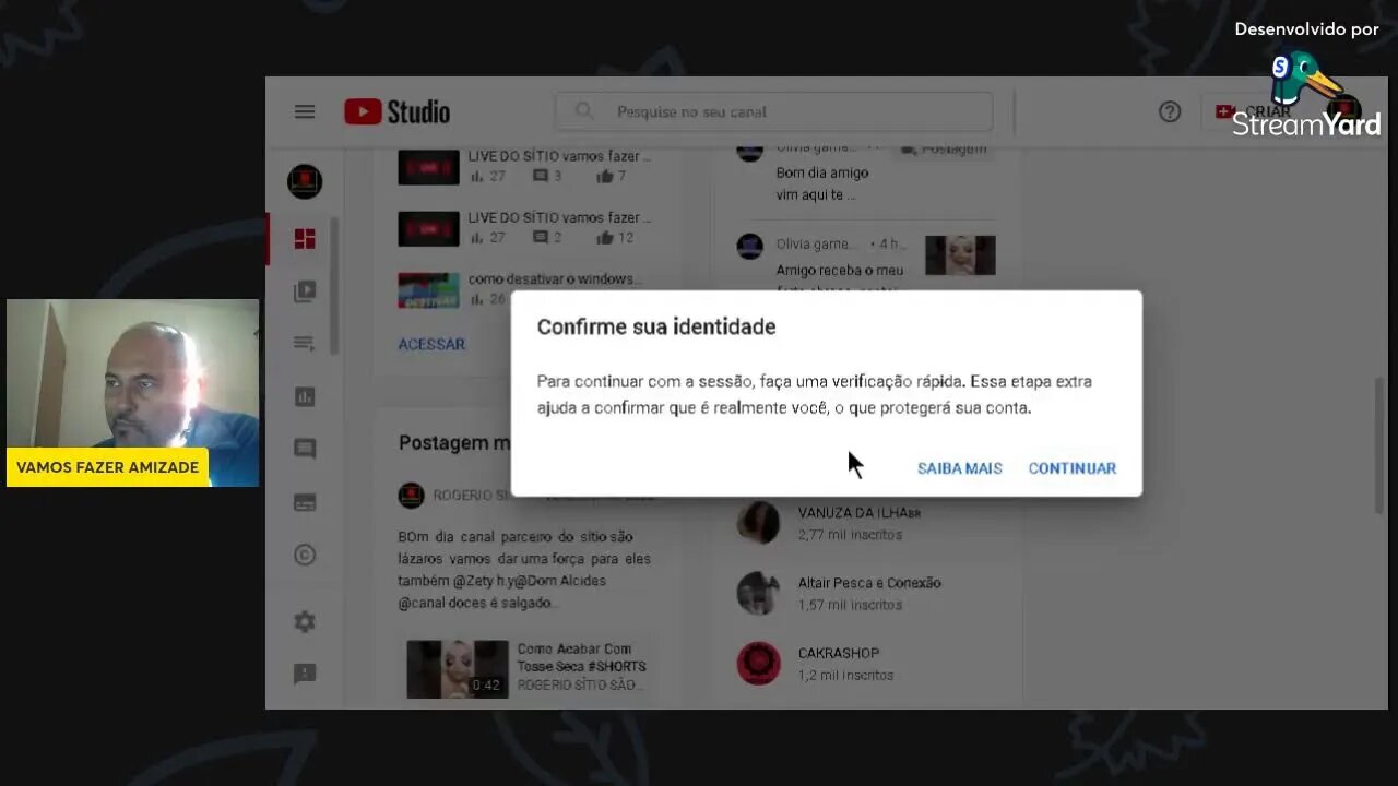 LIVE DO SÍTIO vamos fazer amizade