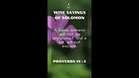 Proverbs 19:5 | NRSV Bible - Wise Sayings of Solomon