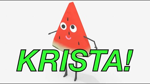 Happy Birthday KRISTA! - WATERMELON Birthday Song