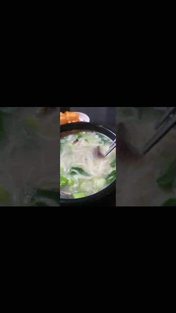 #shorts #hungry #cooking Korean long boil beef soup!(Sul-long-tang)