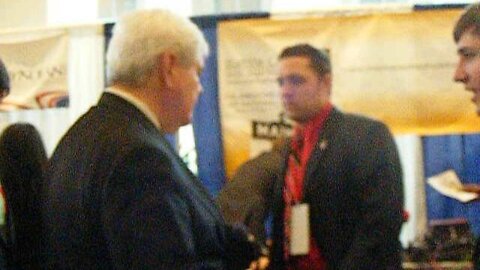 Facts of CPAC Newt walking by