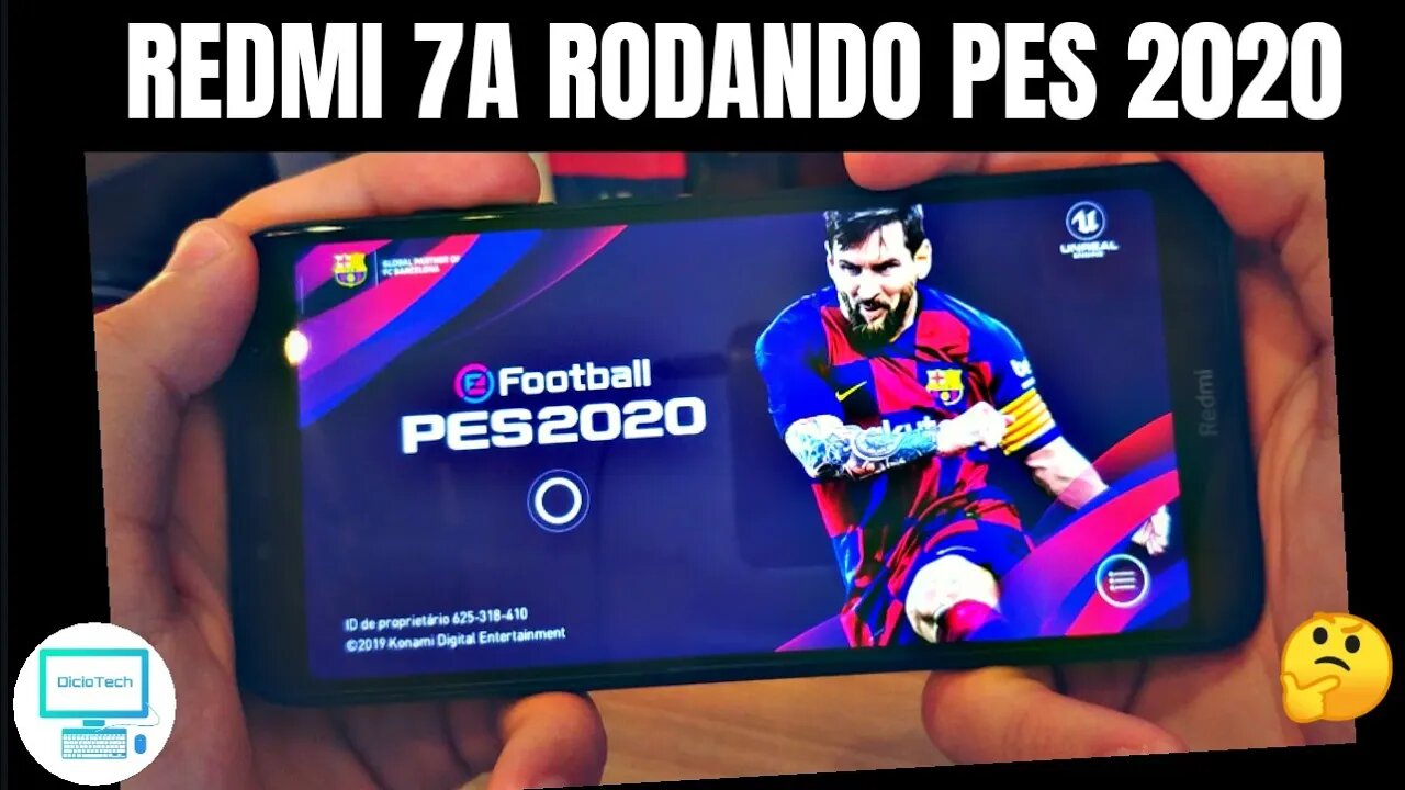 REDMI 7A RODA PES 2020 MOBILE? - Teste de Desempenho