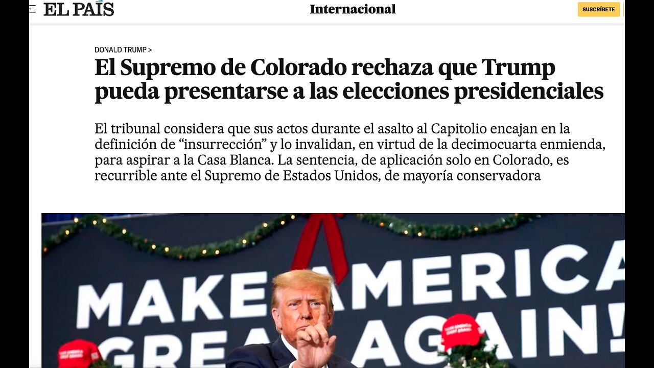 Tribunal de Colorado impide a Trump presentarse a las elecciones: ¿qué va a pasar?