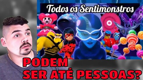 REACT TODOS Os SENTIMONSTROS Amokizados Miraculous Ladybug MELHOR DO MUNDO