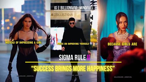 SIGMA RULE II 👿💥 "SUCCESS GIVES MORE HAPPINESS" #trending #motivationalquotes