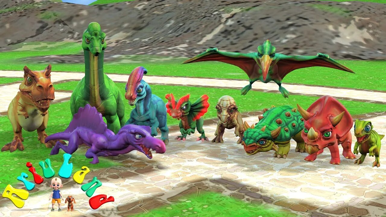 Dinosaur Song | Ariu Land Nursery Rhymes & Kids Songs