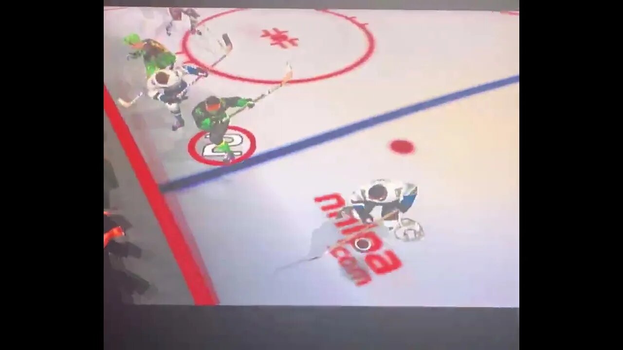 Backhand Goal from the Far Blue Line - NHL Hitz 2002 Best Moment