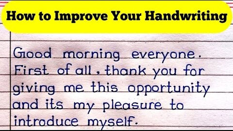 How To Improve Handwriting | Handwriting Kaise Sudhare | Handwriting Improvement Tips |