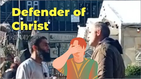 Heated Debate. I’m the defender of Christ. Dawah stall.