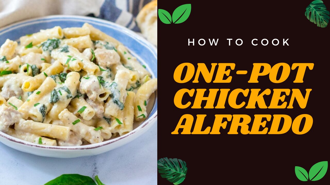 One-Pot Chicken Alfredo #AlfredoMasterpiece! #EasyCooking #OnePotMeal #DinnerTimeMagic