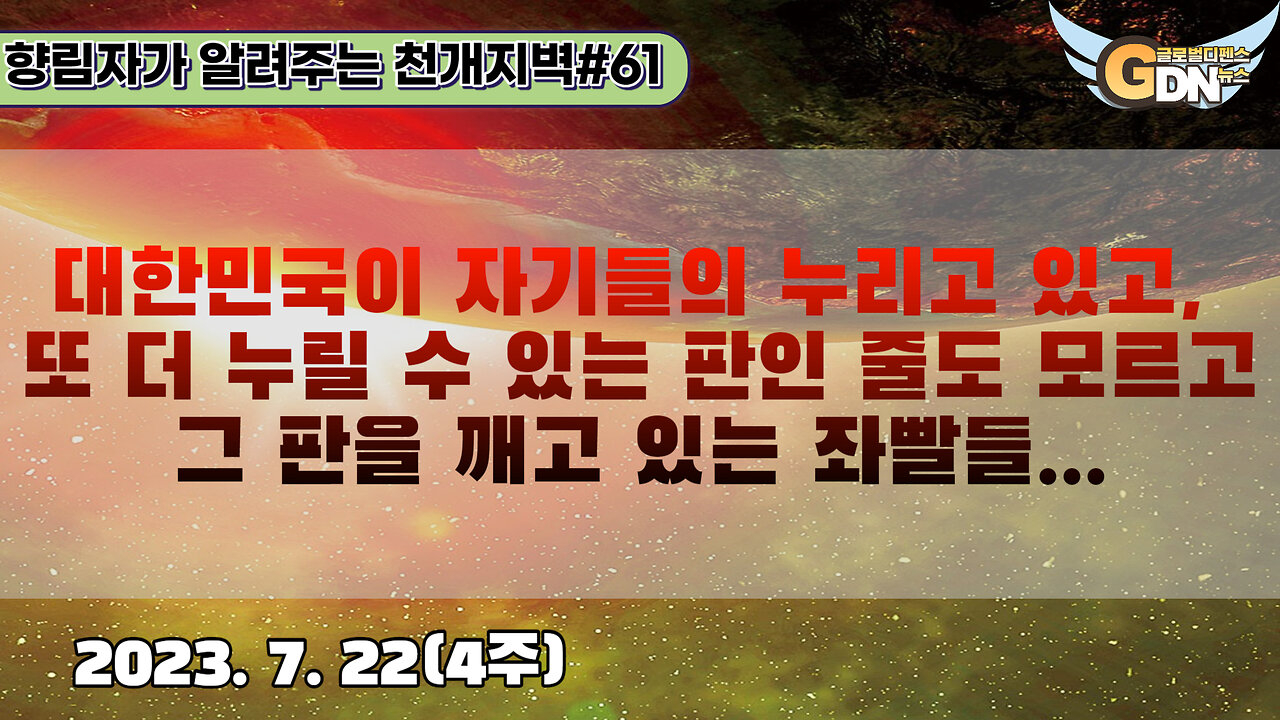 61.대한민국이 자기들의 누리고 있고, 또 더 누릴 수 있는 판인 줄도 모르고 그 판을 깨고 있는 좌빨들...[천개지벽]#61