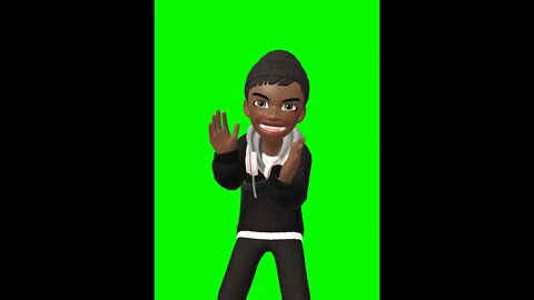 Vídeo de Animação - Avatar dançando - Chroma Key - Green Screen
