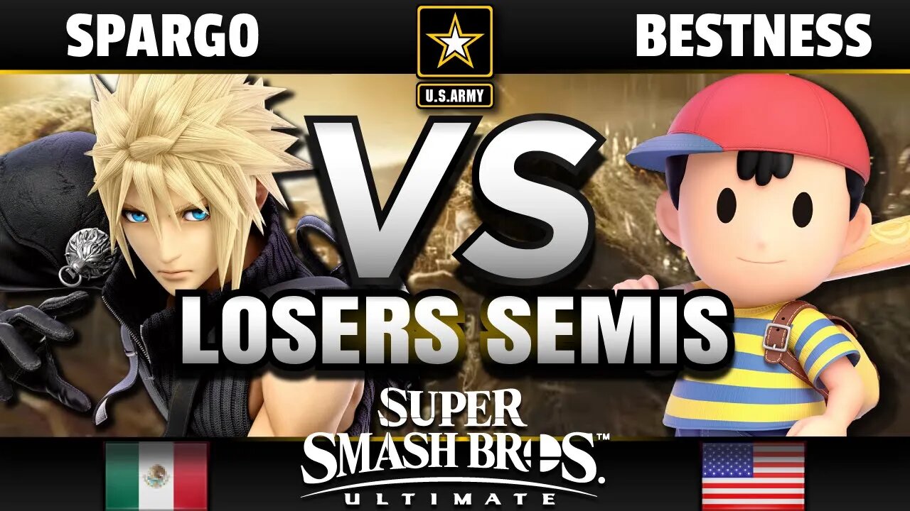 XTR | Sparg0 (Cloud) vs Armada | BestNess (Ness) - Losers Semis U.S. Army Ultimate Challenge