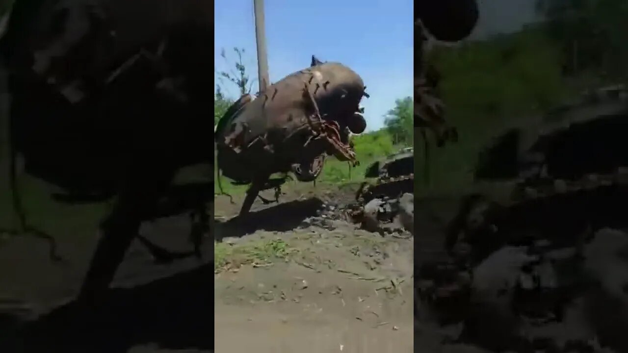 The Way It Exploded Really Makes It Look Like A Piece Art 🇷🇺🇺🇦 Destroyed Ukrainian Tank In Popasna