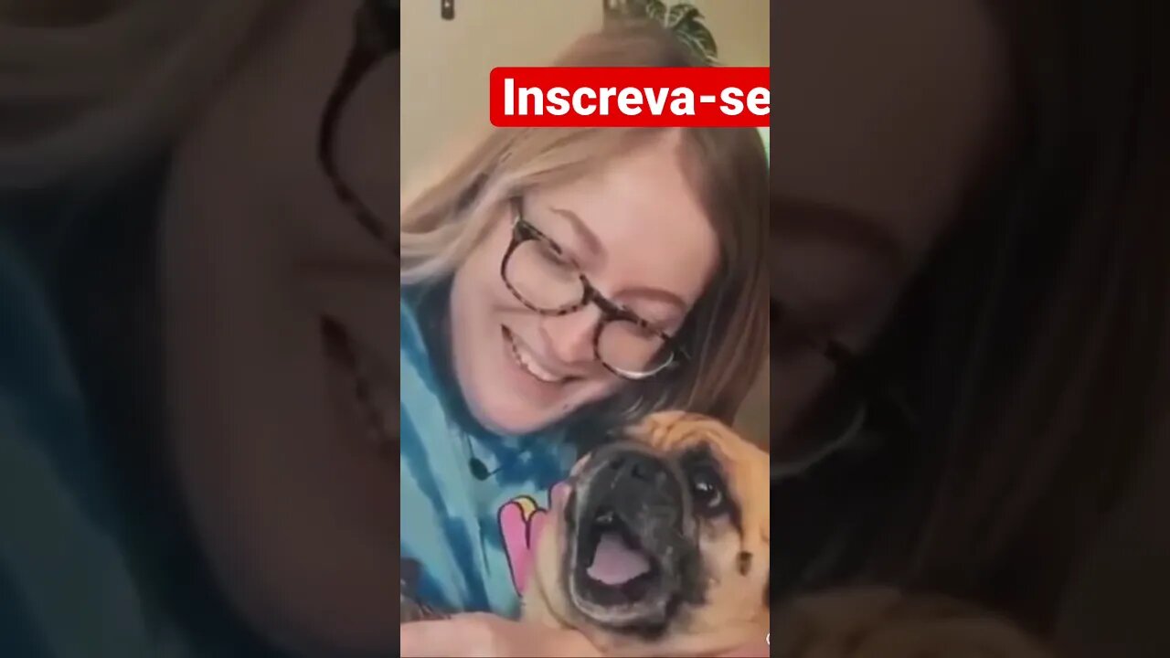 Cachorro gritando igual gente kkkkk
