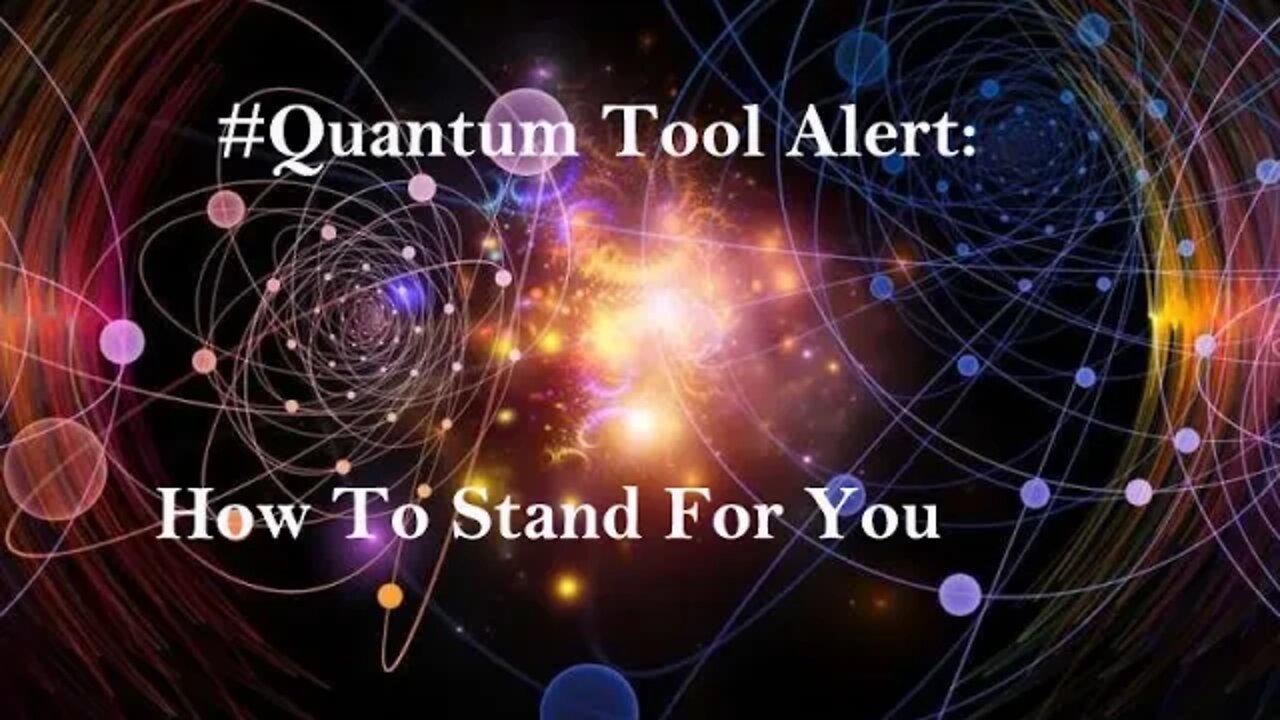 #QuantumToolAlert Howto STAND For YOU