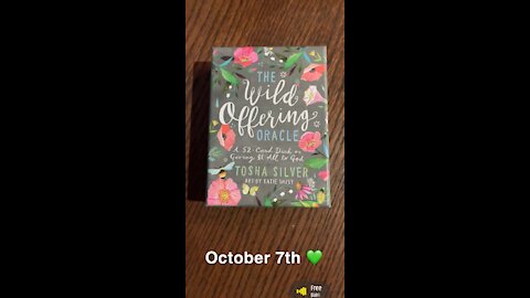 October 7th oracle card