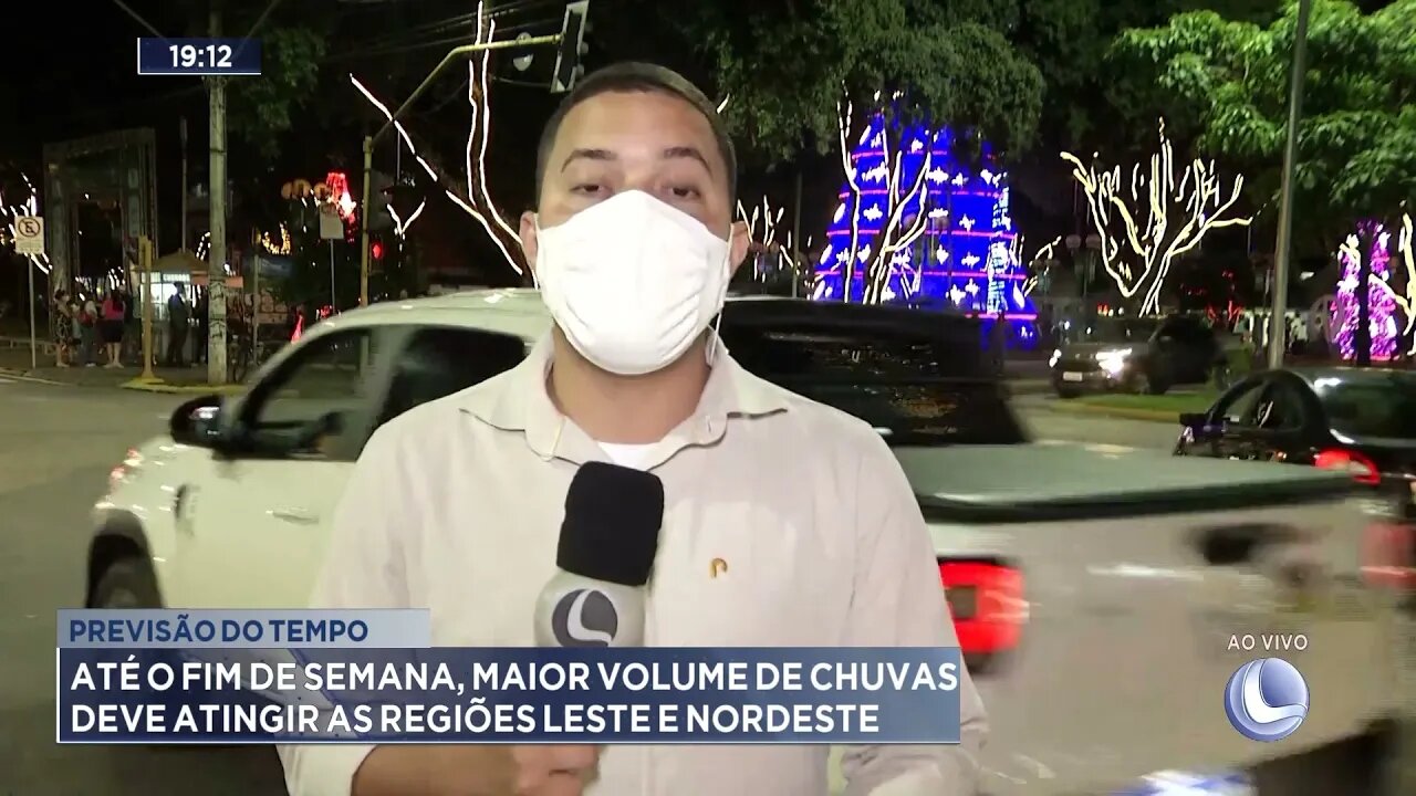 Até o fim de semana, mais volume de chuvas deve atingir as regiões Leste e Nordeste