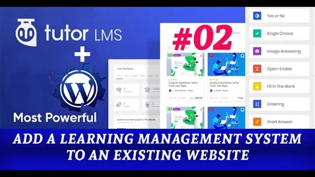 How to add a Learning Management System to an existing website | Adding Header and Footer