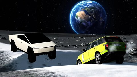 Cars vs Potholes on the Moon ▶️ BeamNG Drive