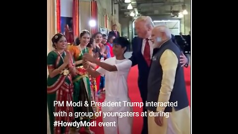 PM Modi & President Trump interacted with a group of youngsters at during #HowdyModi event