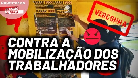 Cartazes da Luta Metalúrgica são arrancados por sindicalistas da CSP - Conlutas | Momentos