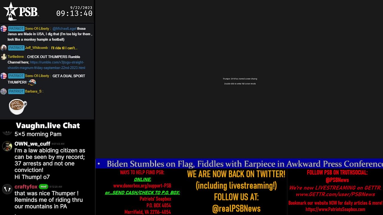 2023-09-22 09:06 EDT - Straight Shootin' Magnum Edition: with Thumper