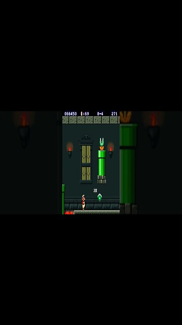 Super mario All Stars Super Mario Bros 1 World 8 Short Snes