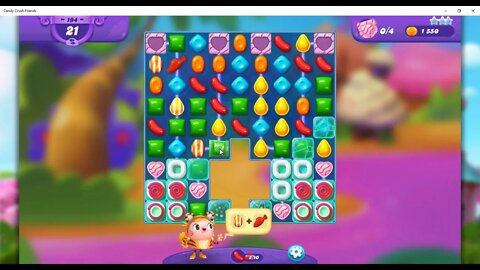 FRIENDS Level 194 Talkthrough, Candy Crush Friends Saga, 30 Moves 0 Boosters