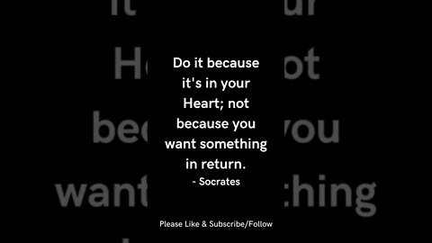 Because It's in Your Heart