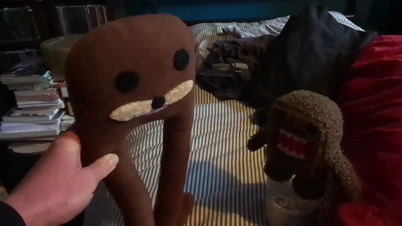 Gondola Bullies Domo Kun [Not really this is horseplay he is a kindly soul really]