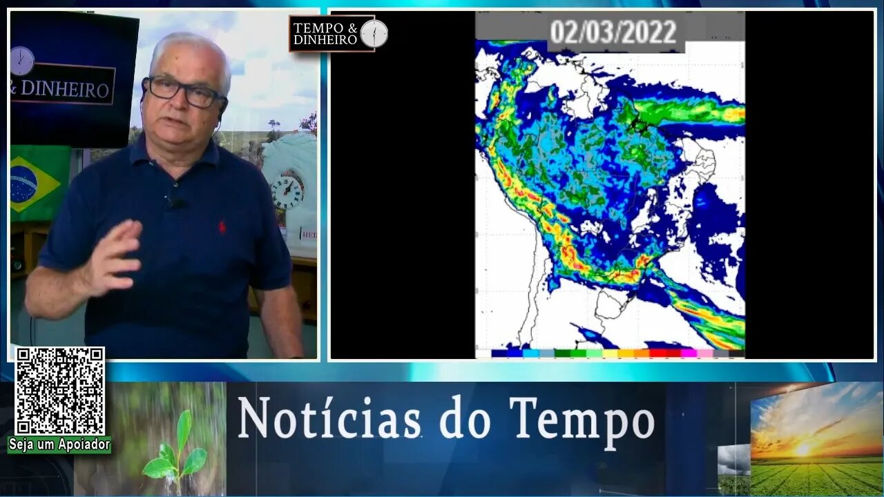 Previsão do tempo com aumento da umidade e chuva em boa parte do País