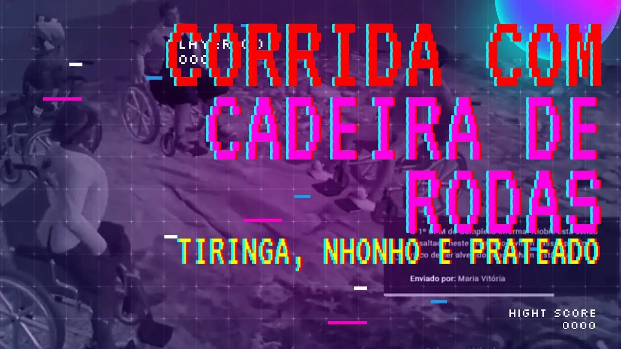 Tiringa, Nhonho, Fred Mercury Prateado fazendo corrida de caideira de rodas no penhasco